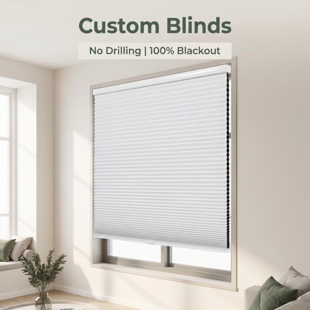 Home Decor Window Blinds - Tirai Sarang Lebah Kustom, Tirai Blackout