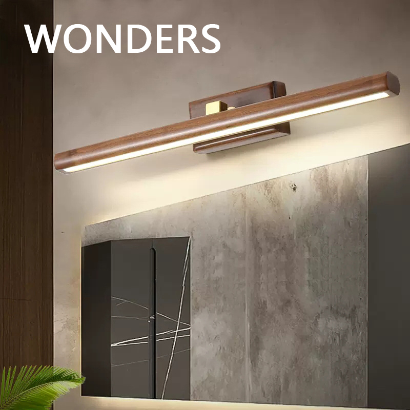 Home Decor Exhibition - Lampu dinding meja rias kayu Modern,