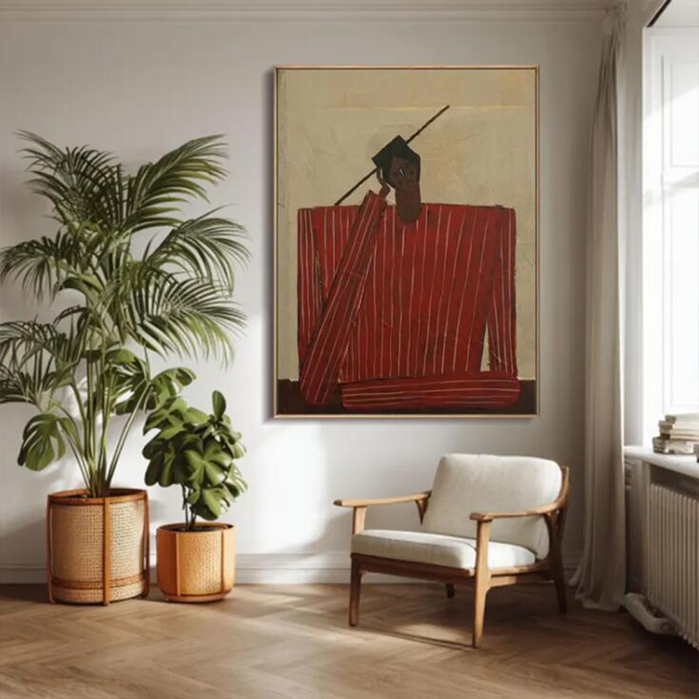 Home Decor Free Images - Lukisan Minyak Abstrak 100% Buatan Tangan