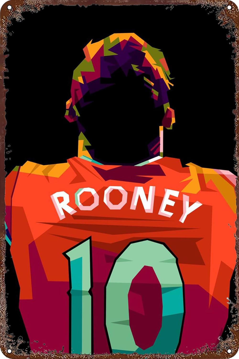 Home Decor Games Free - Poster Wayne Rooney Game Retro Lucu,