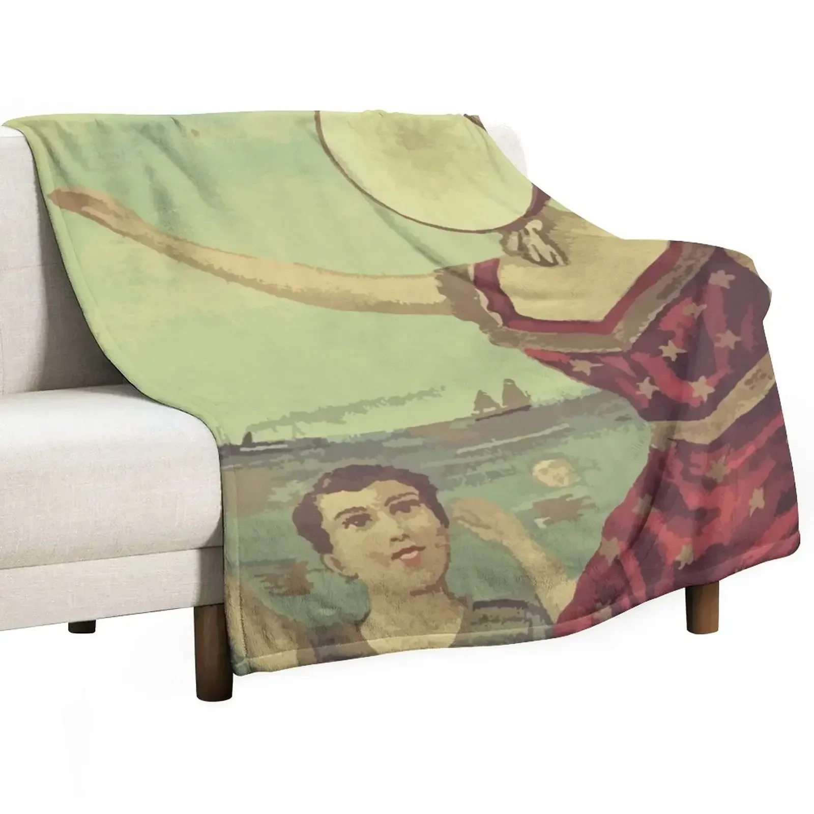 Neutral Throw Blanket - Selimut Penutup Sofa Anime Vintage Berbobot