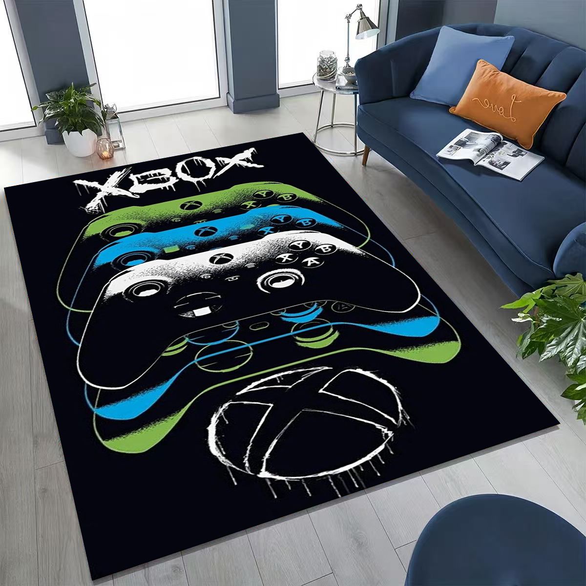 Home Decor Xbox Games - Karpet Permadani Logo Seni XBOX Pengontrol
