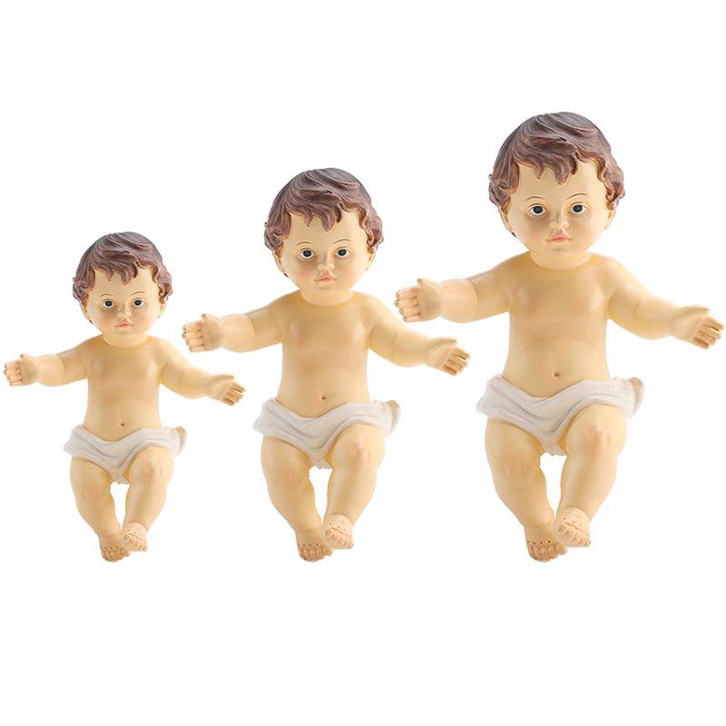 Home Decor Quirky - Patung boneka Yesus bayi, 6cm/10cm/15cm ornamen