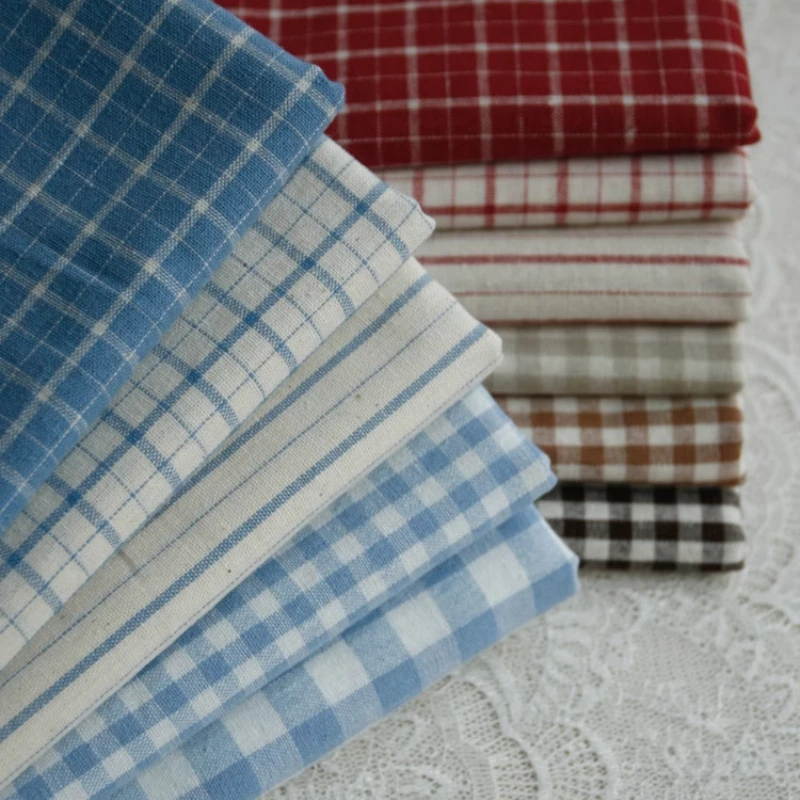 Linen Table Runner - Kain Katun Tenun Bergaris Merah Vintage