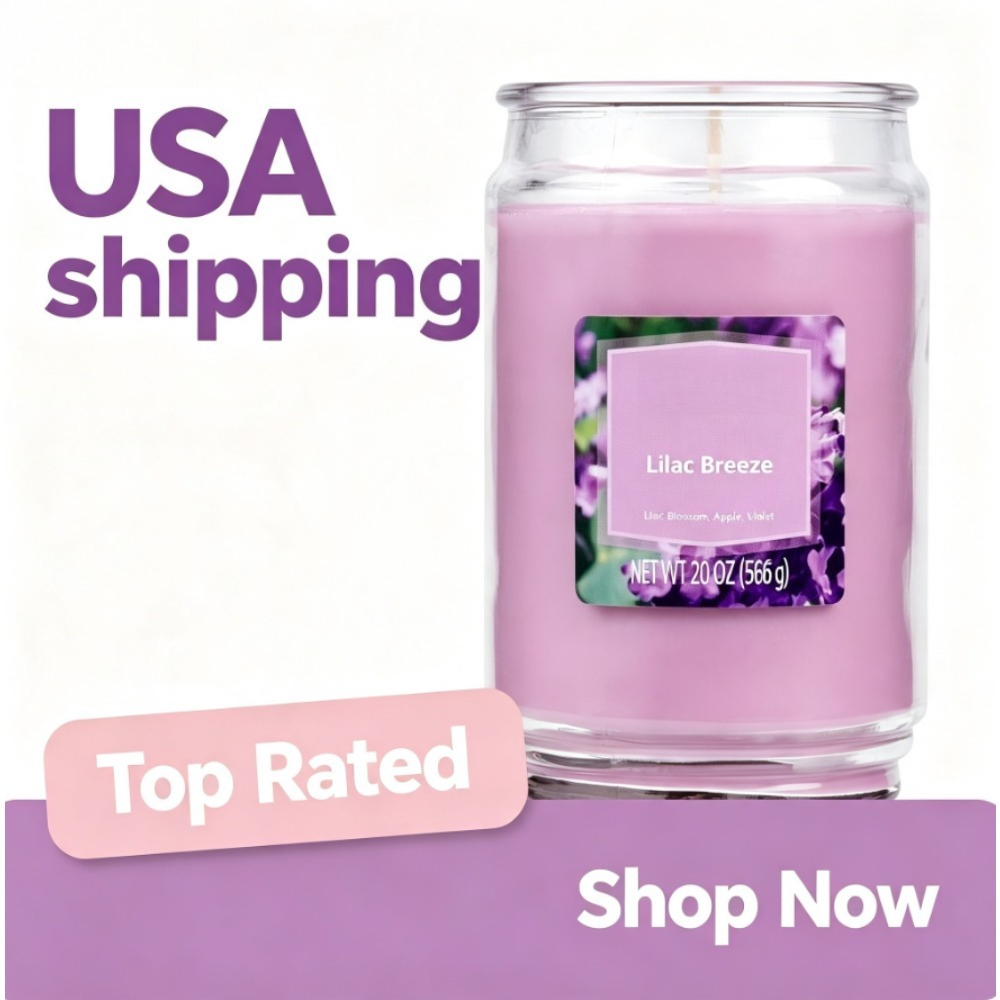 Home Decor Glass - Lilin dalam toples kaca besar beraroma