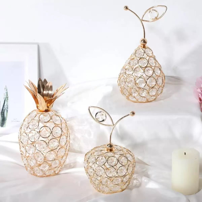 Home Decor Center - Kerajinan Kristal Kreatif Eropa Patung Apel