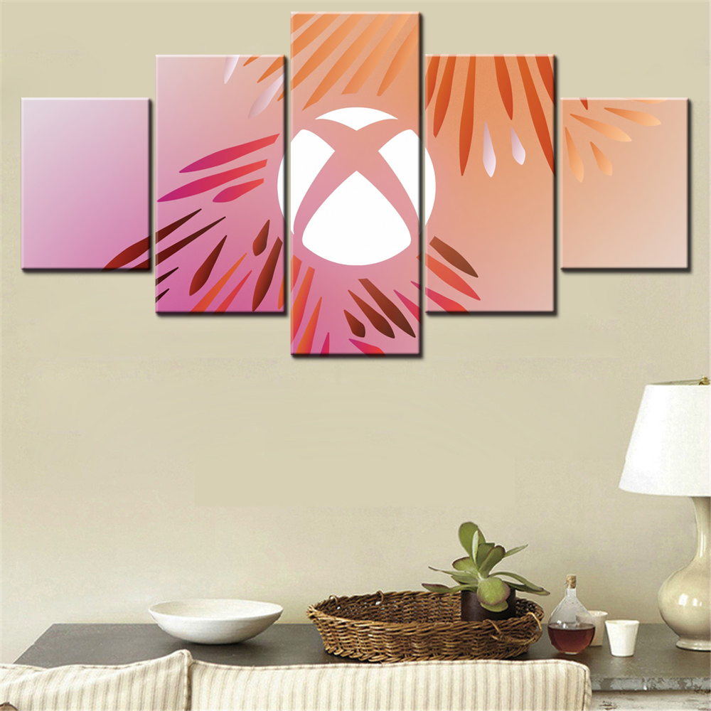 Home Decor Xbox Games - 5 Buah Lukisan Poster Seni Dinding