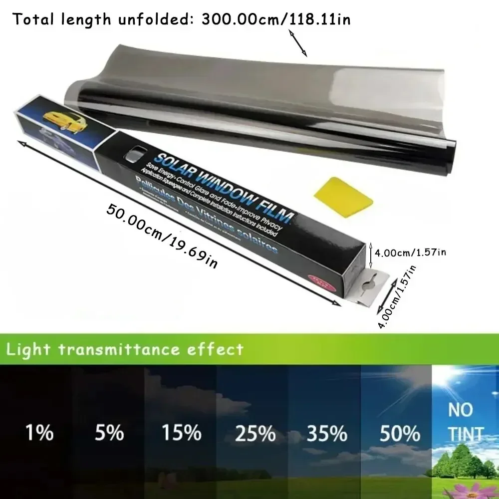Home Decor Window Blinds - 3M X 50CM VLT Hitam Film