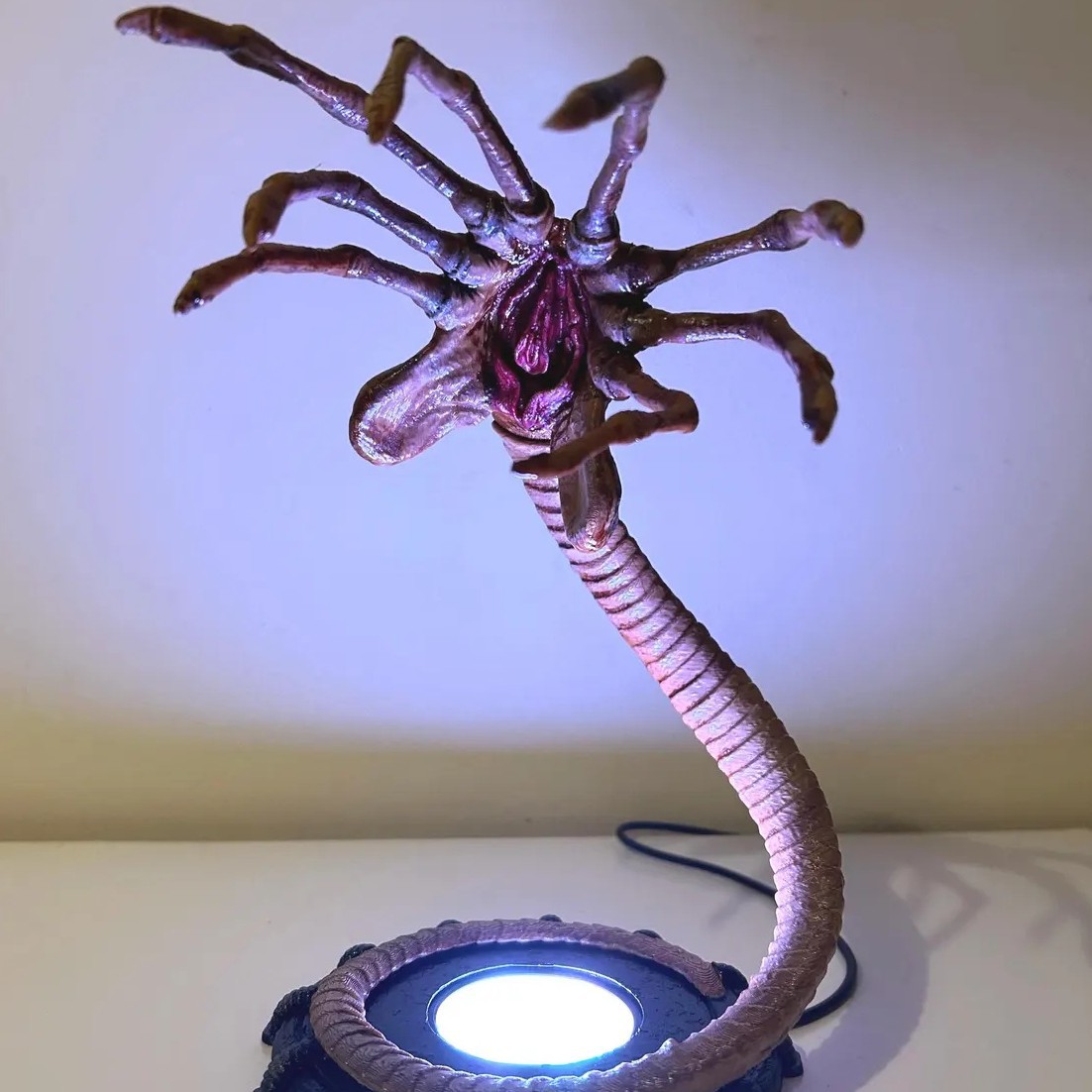 Home Decor Halloween - Lampu Alien Facehugger Lampu Malam, Dekorasi