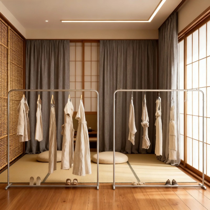 Home Decor Retail Stores - Rak Pakaian Mewah Berbahan Besi Seni