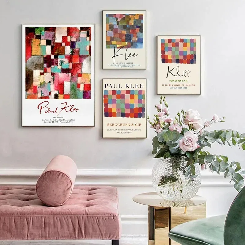 Home Decor Exhibition - Poster Lukisan Kanvas Cetak Minimalis Seni