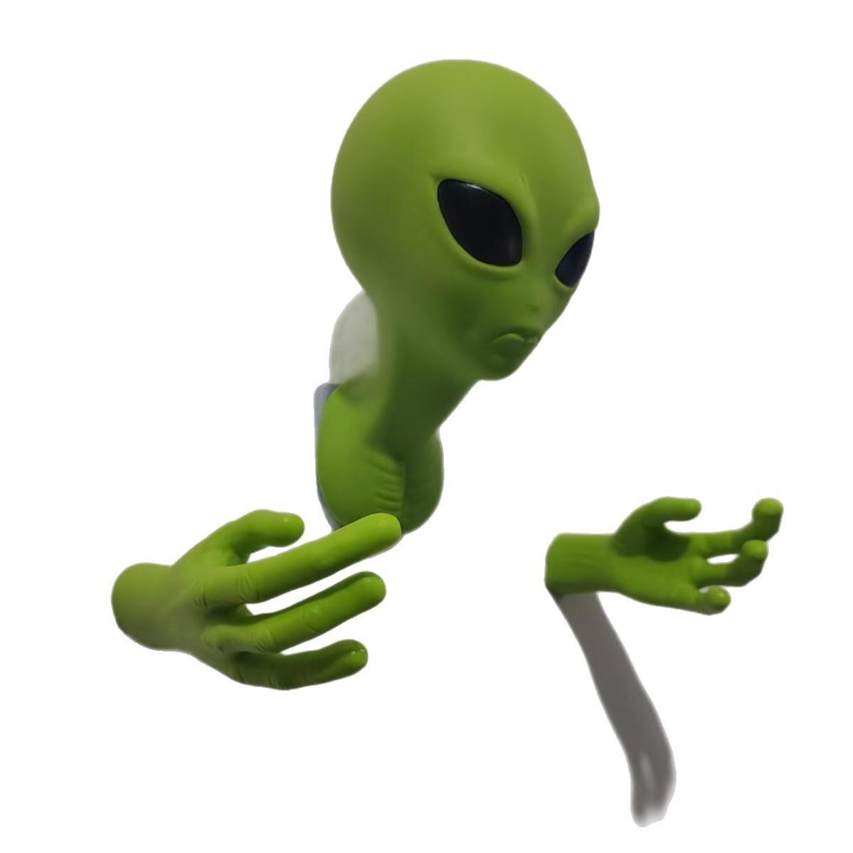 Home Decor Quirky - 1 Liontin Alien Hijau, Patung Alien