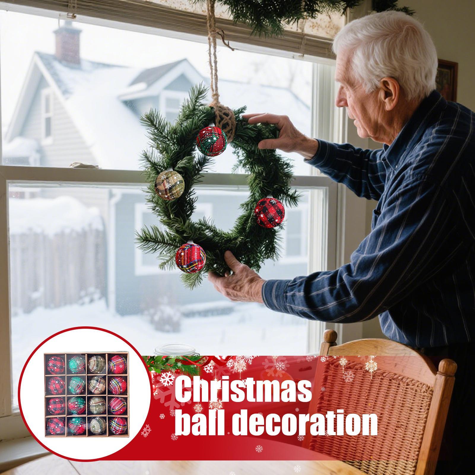 Home Decor Retail Stores - Set Ornamen Pohon Natal 16 Buah