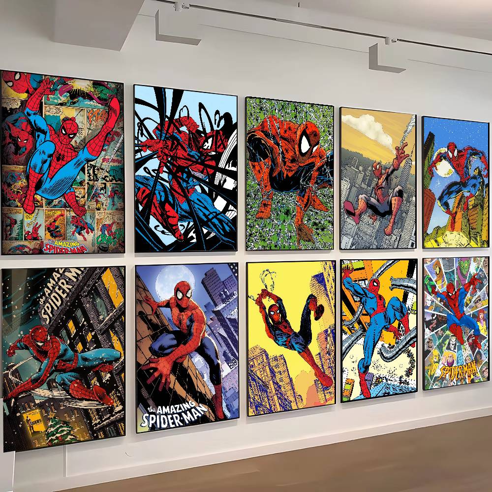 Home Decor Exhibition - Poster Cetak Seni Dinding Anime Spiders-movie-Manes