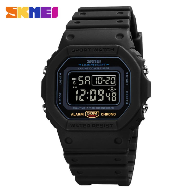 Vintage Alarm Clock - Jam Tangan Digital Militer Skmei 1628
