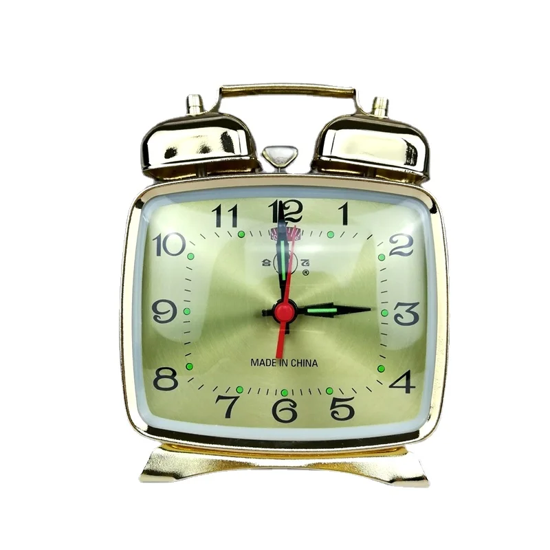 Vintage Alarm Clock - Jam Alarm Mekanis Logam Jam Meja