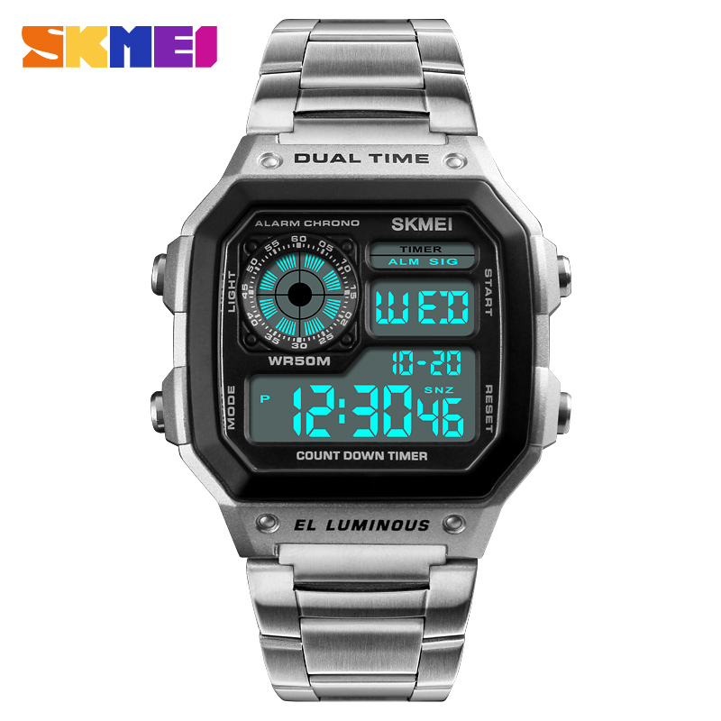 Vintage Alarm Clock - SKMEI 1335 Jam Tangan Digital untuk