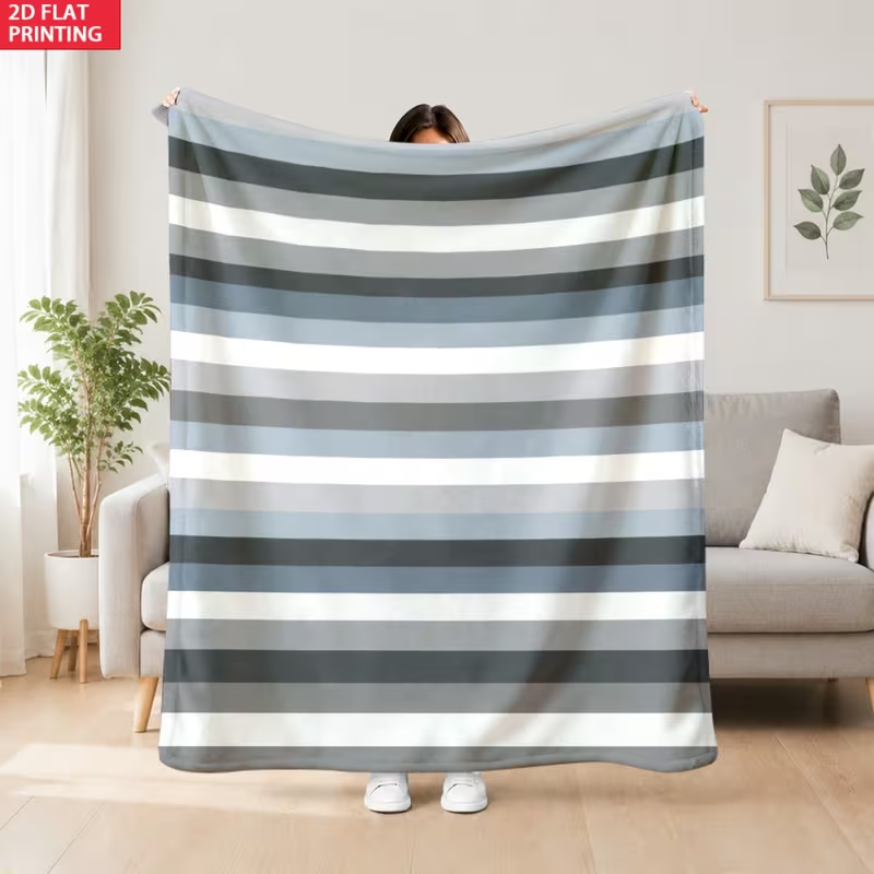 Selimut Bergaris Horizontal Co - Neutral Throw Blanket ulasan dan harga