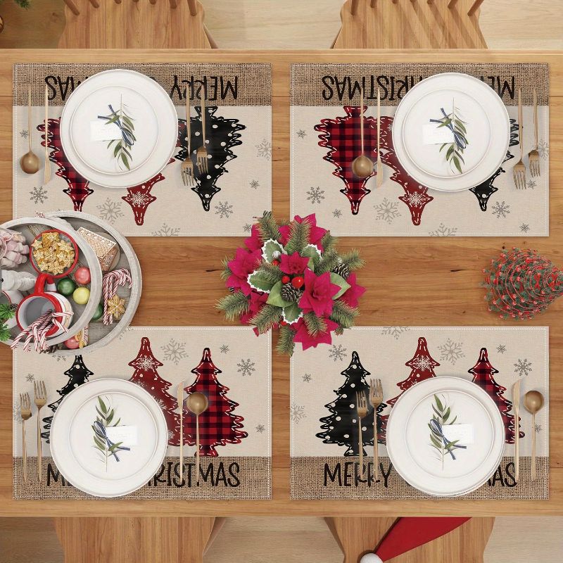 Set Alas Meja Natal Gaya Ameri - Linen Table Runner ulasan dan harga