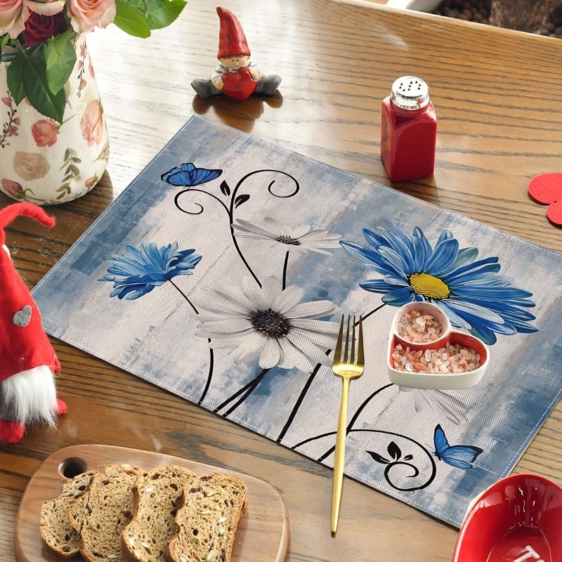 VIKAMA Set Alas Meja Motif Bun - Linen Table Runner ulasan dan harga