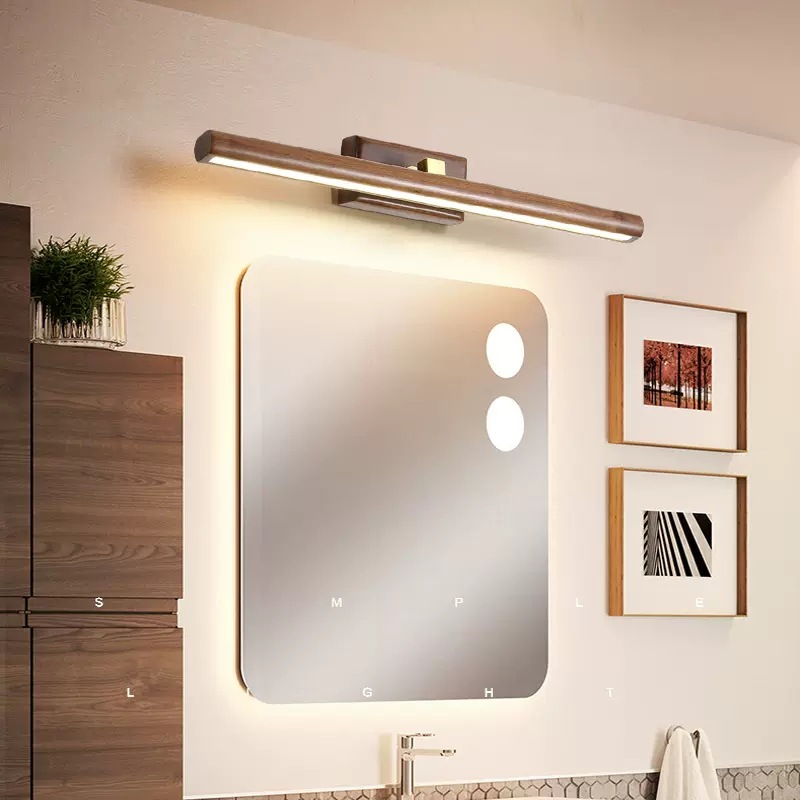 Lampu dinding meja rias kayu M - Home Decor Exhibition ulasan dan harga