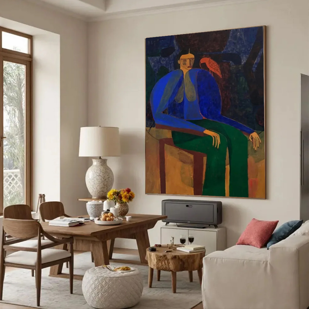 Lukisan Minyak Abstrak 100% Bu - Home Decor Free Images ulasan dan harga