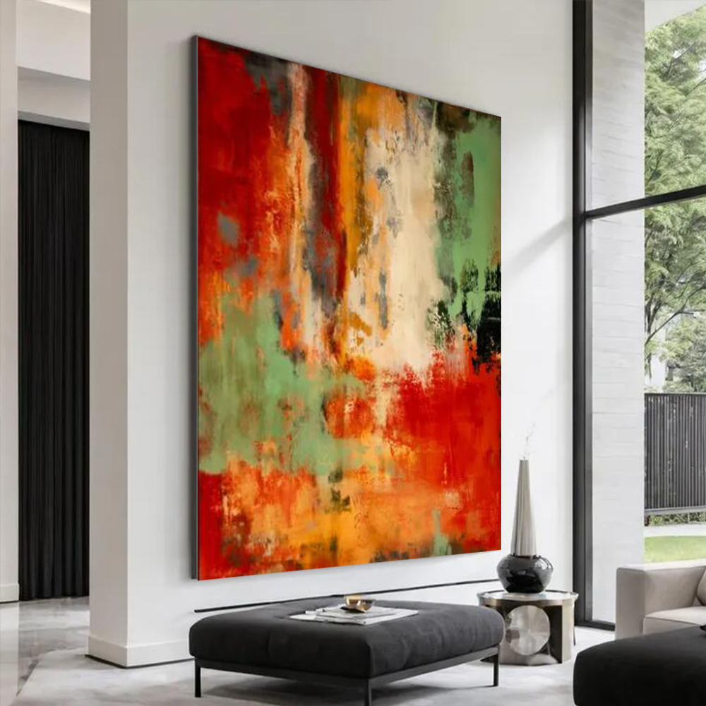 100% Lukisan Minyak Abstrak Bu - Home Decor Free Images ulasan dan harga