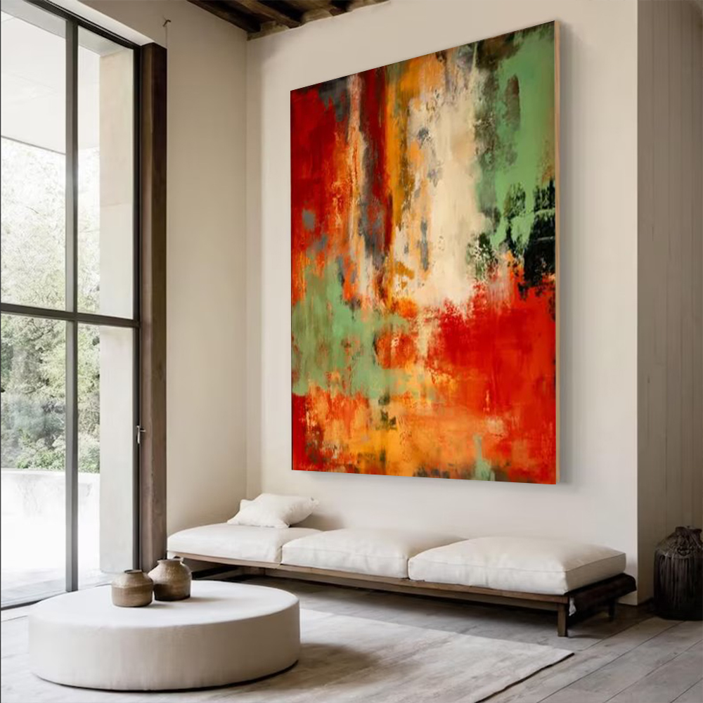100% Lukisan Minyak Abstrak Bu - Home Decor Free Images ulasan dan harga