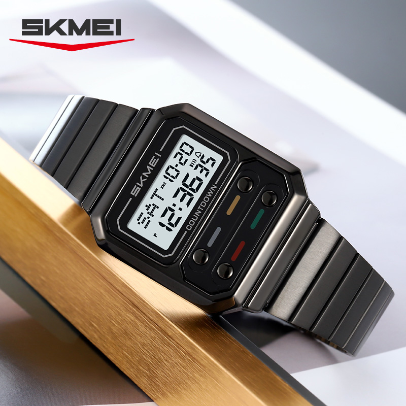 SKMEI 2448 Jam Tangan Digital  - Vintage Alarm Clock ulasan dan harga