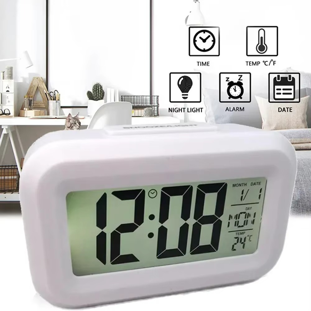 Layar LCD Jam Alarm Digital La - Vintage Alarm Clock ulasan dan harga