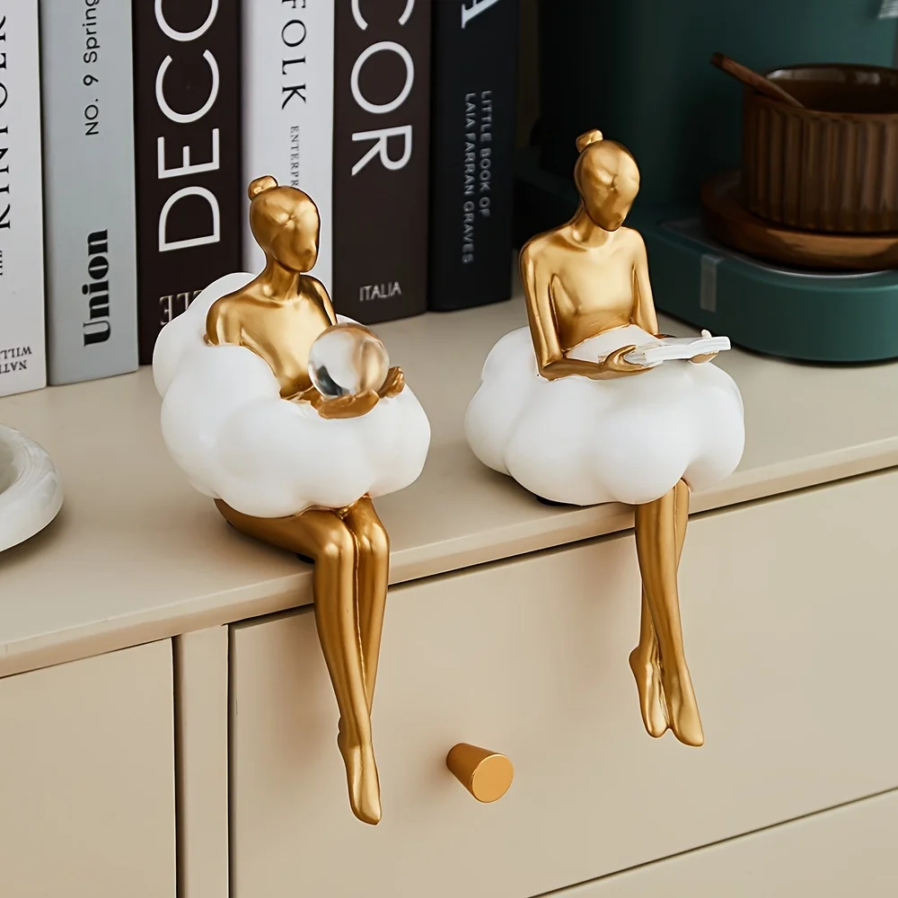 Patung Gadis awan seni abstrak - Home Decor Y2K ulasan dan harga