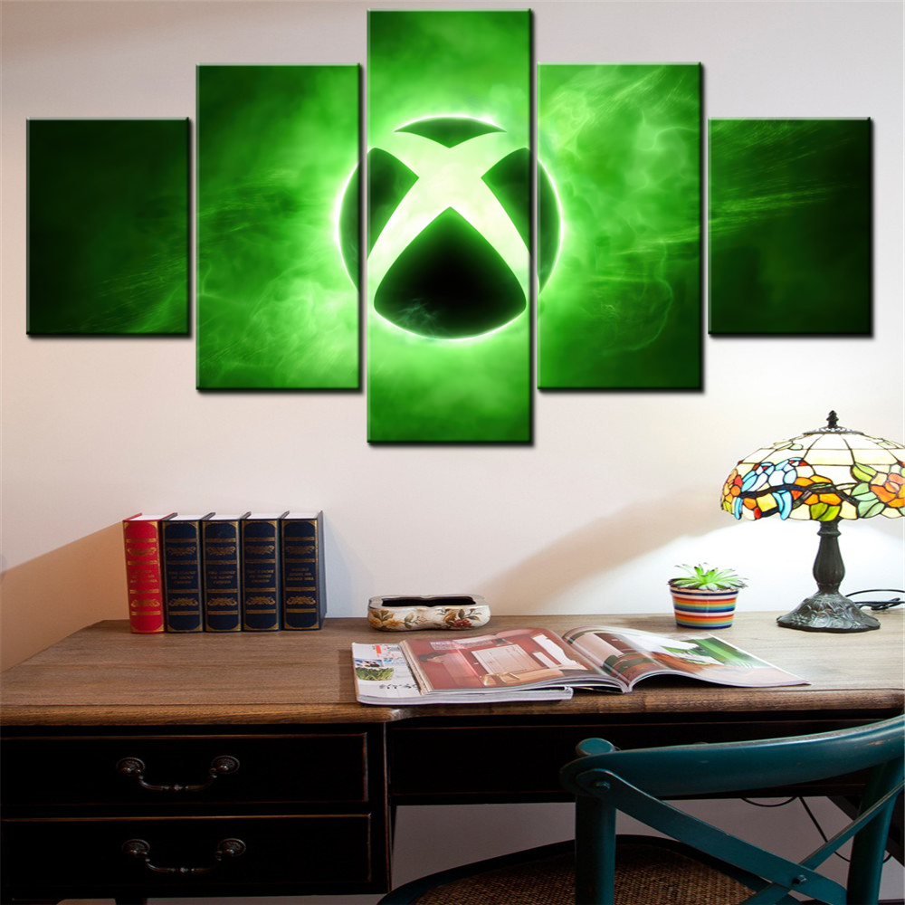 5 Buah Lukisan Poster Seni Din - Home Decor Xbox Games ulasan dan harga