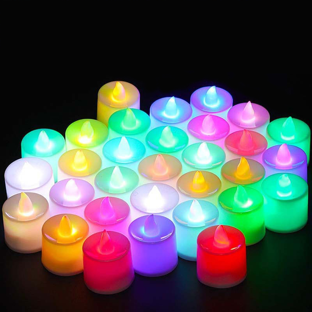 12 Buah Lampu Lilin LED Mini,  - Home Decor White ulasan dan harga