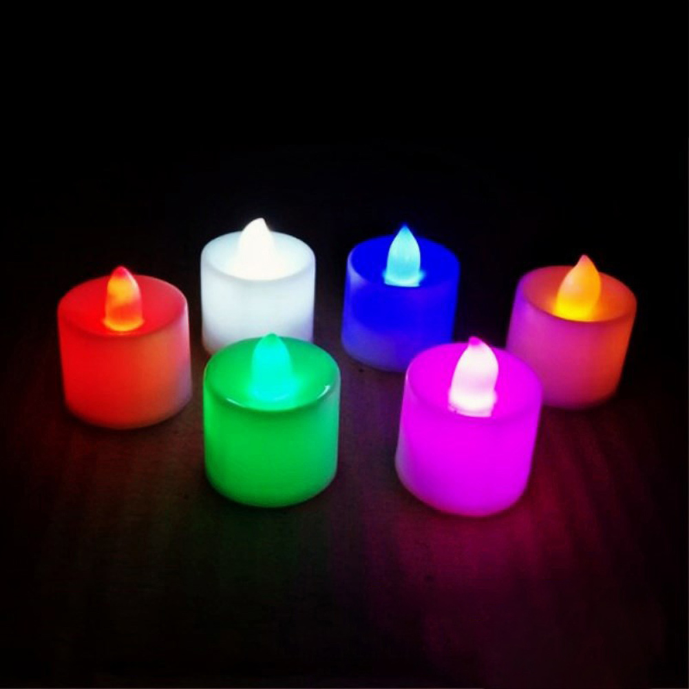 12 Buah Lampu Lilin LED Mini,  - Home Decor White ulasan dan harga