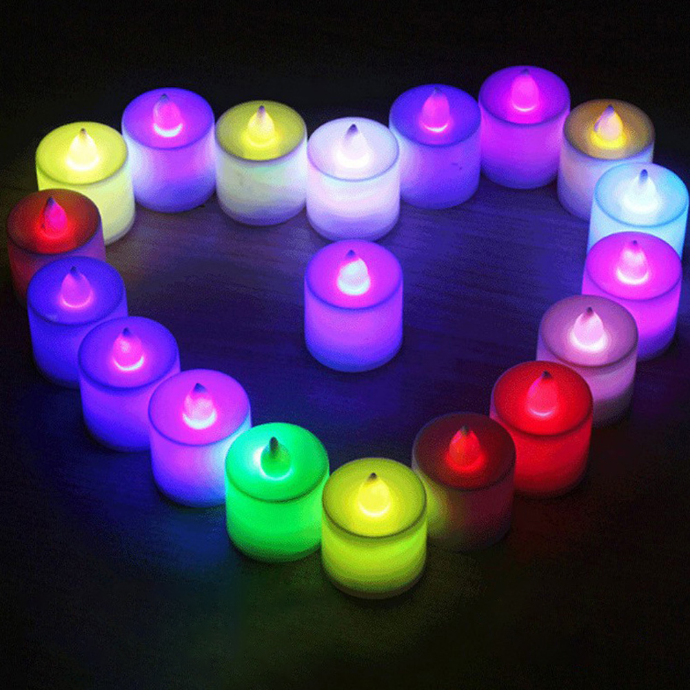 12 Buah Lampu Lilin LED Mini,  - Home Decor White ulasan dan harga