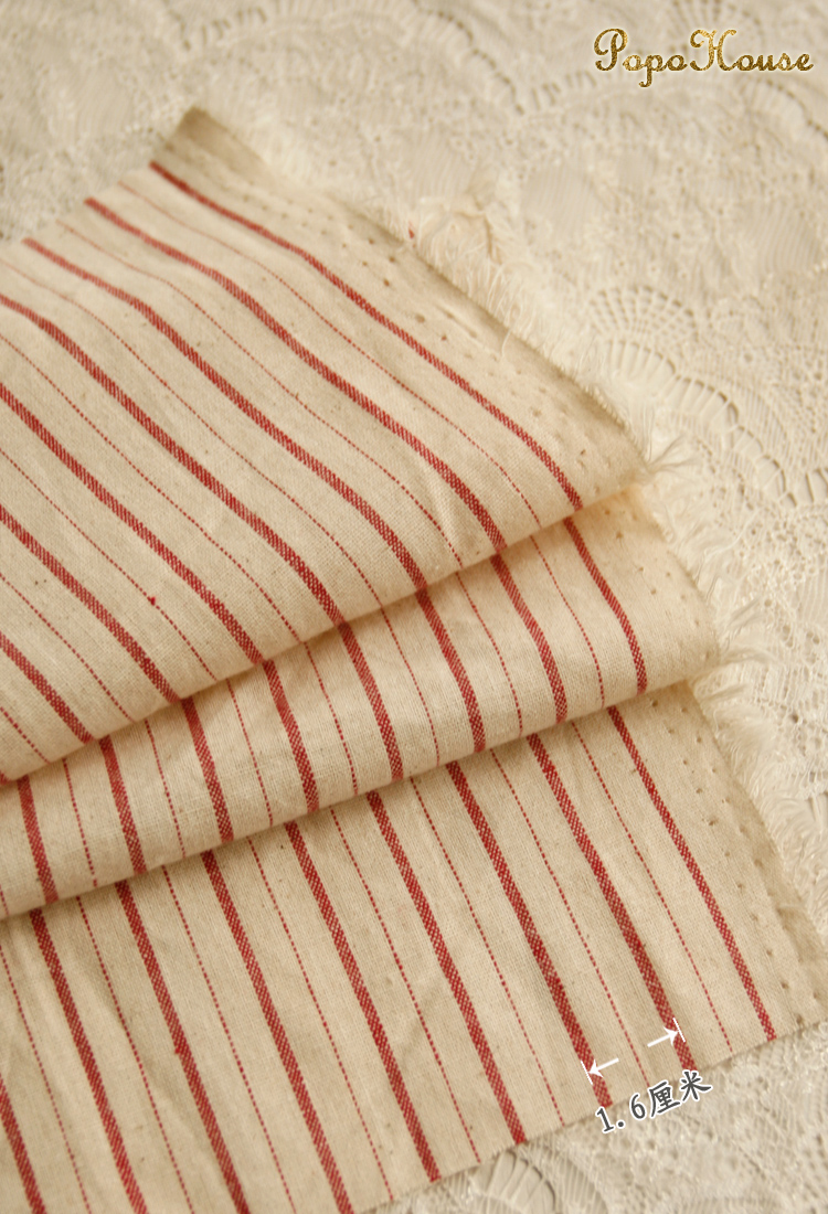 Kain Katun Tenun Bergaris Mera - Linen Table Runner ulasan dan harga