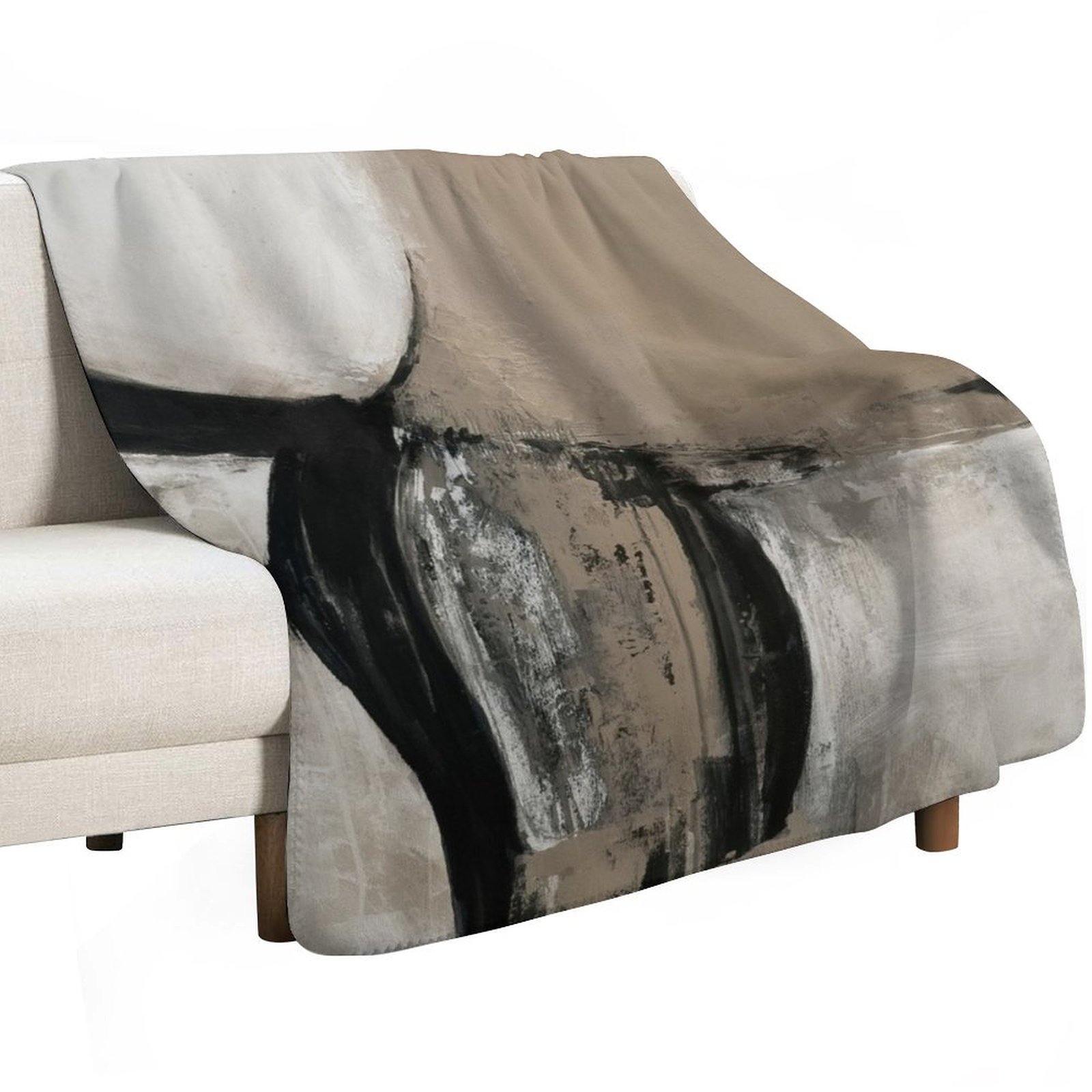 Selimut Lembut Abstrak Netral  - Neutral Throw Blanket ulasan dan harga