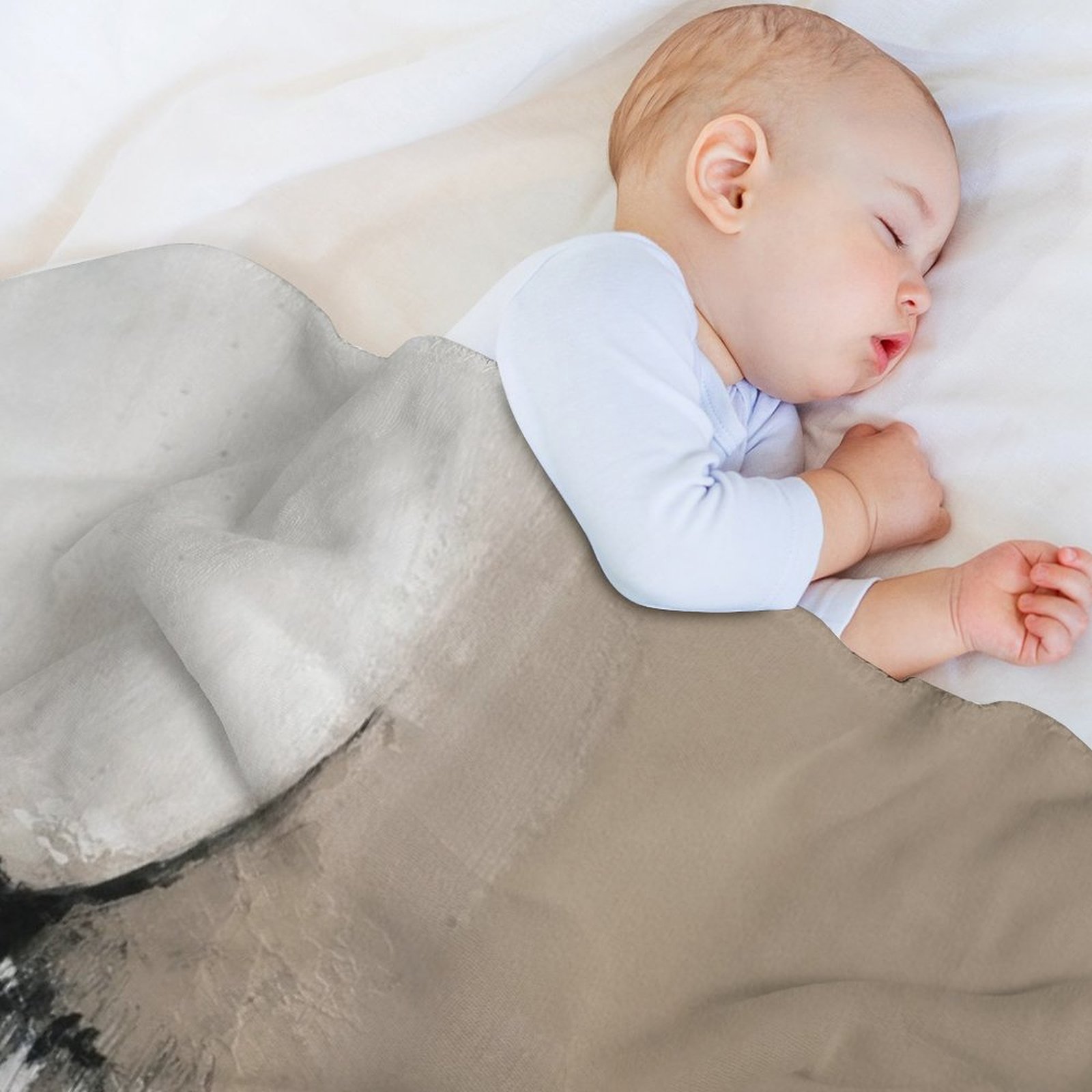 Selimut Lembut Abstrak Netral  - Neutral Throw Blanket ulasan dan harga