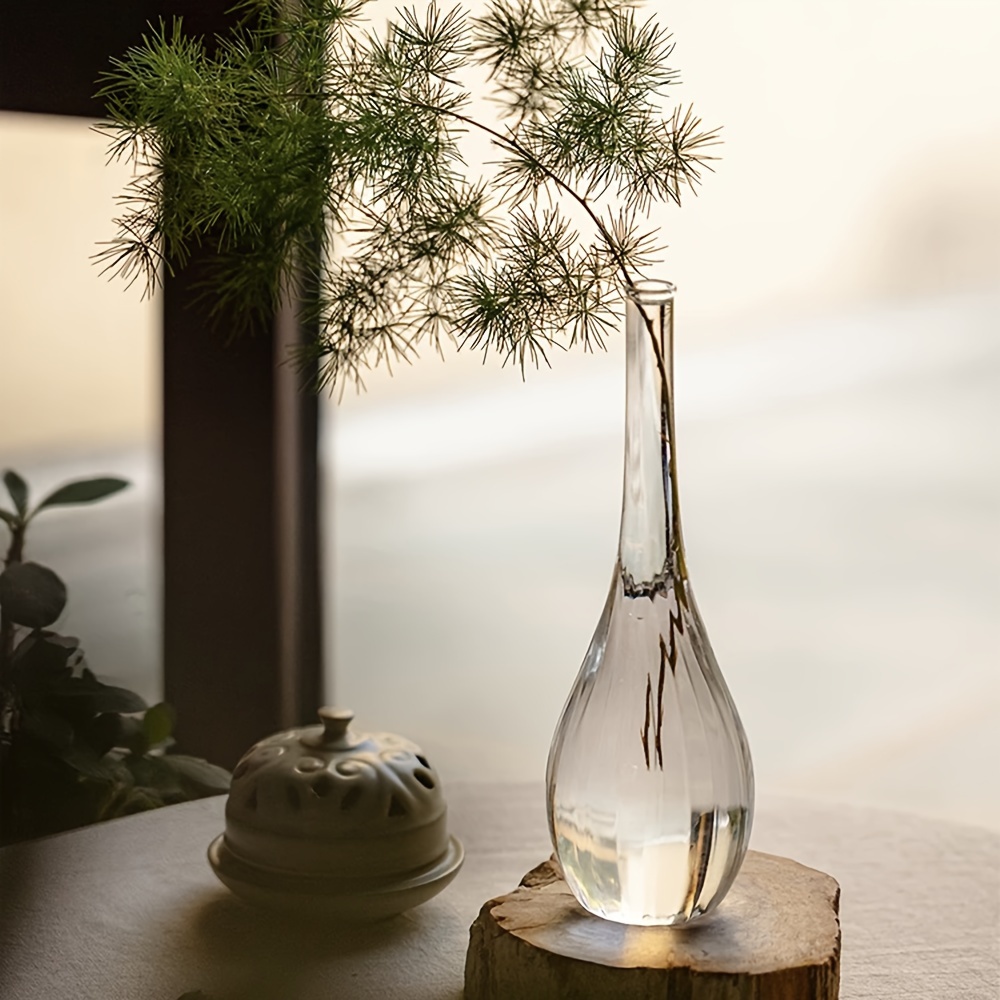 Vas Kuncup Kaca Kontemporer De - Home Decor Center ulasan dan harga
