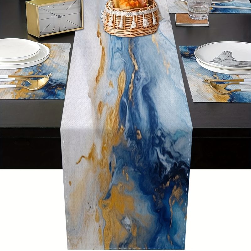 VIKAMA Set Alas Meja Makan Gay - Linen Table Runner ulasan dan harga