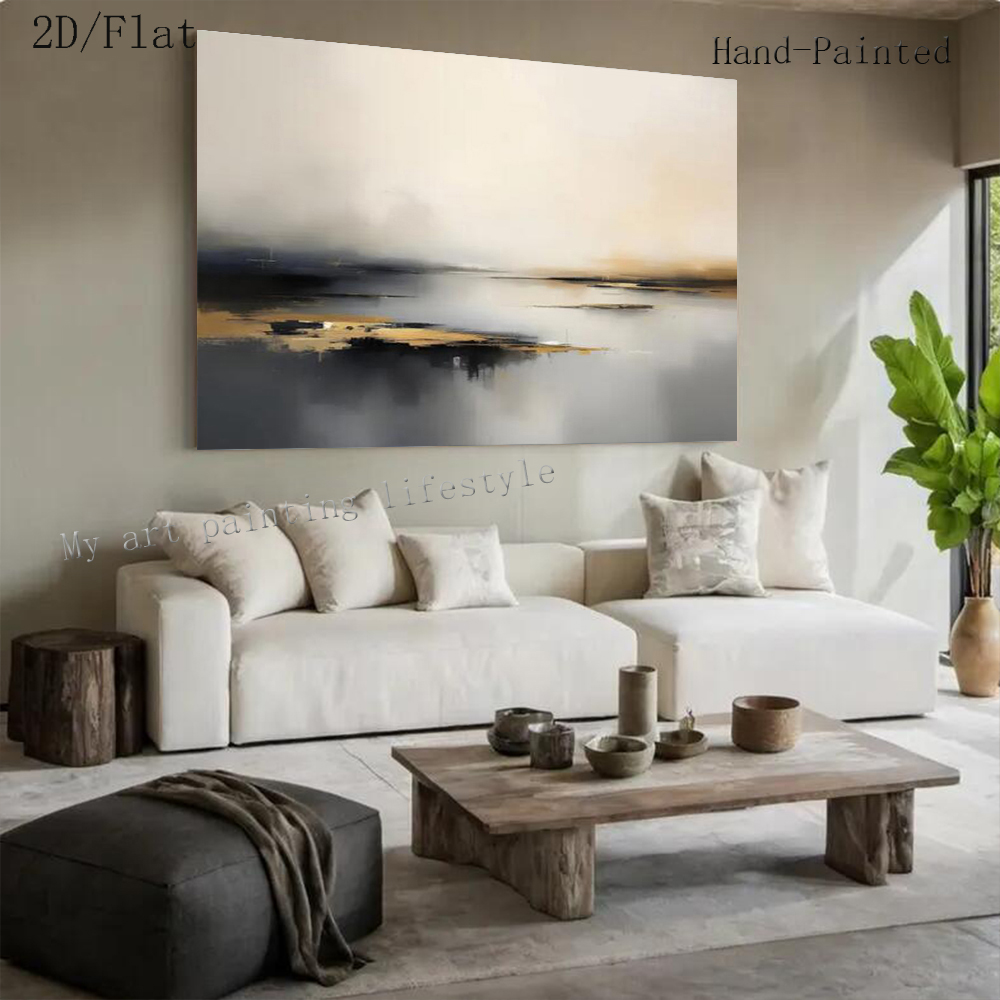 Lukisan Minyak Abstrak Besar D - Home Decor Free Images ulasan dan harga