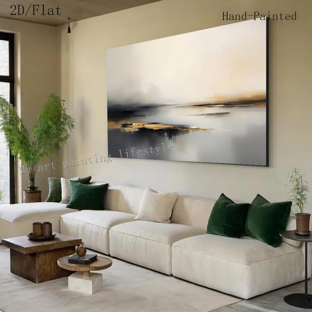 Lukisan Minyak Abstrak Besar D - Home Decor Free Images ulasan dan harga