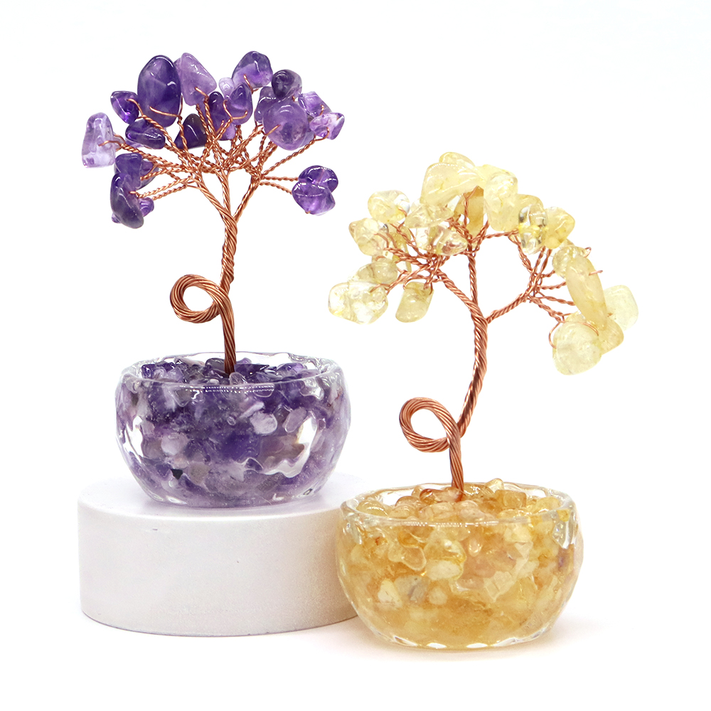 Pohon Keberuntungan Kristal Ba - Home Decor Glass ulasan dan harga