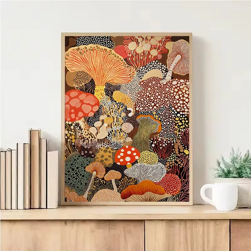Yayoi Kusama Poster Bunga Ubur - Home Decor Exhibition ulasan dan harga