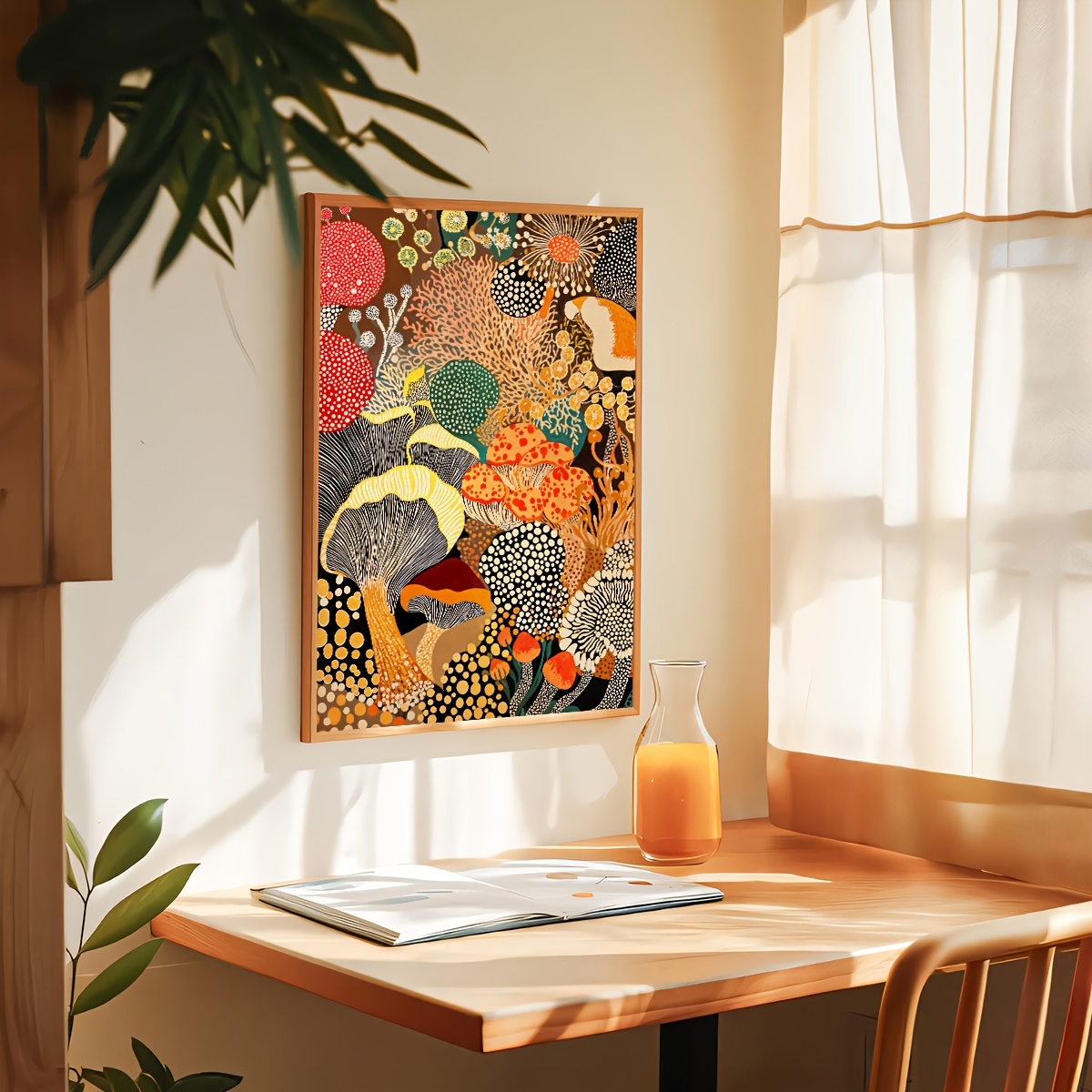 Yayoi Kusama Poster Bunga Ubur - Home Decor Exhibition ulasan dan harga