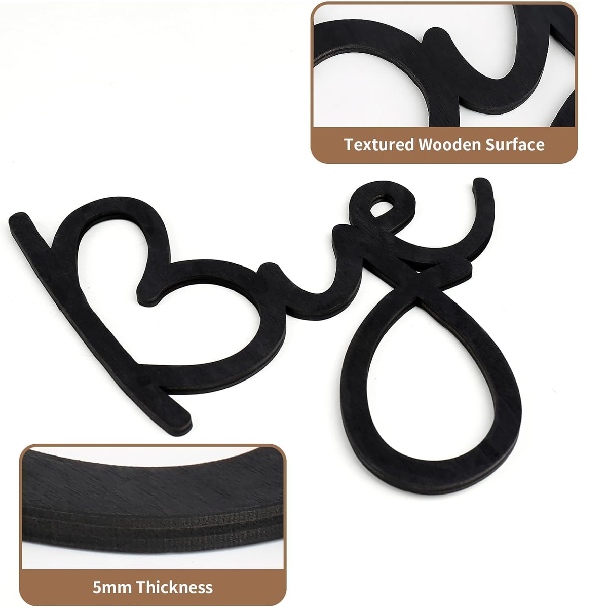 Dekorasi Rumah tanda kayu Love - Home Decor Y2K ulasan dan harga