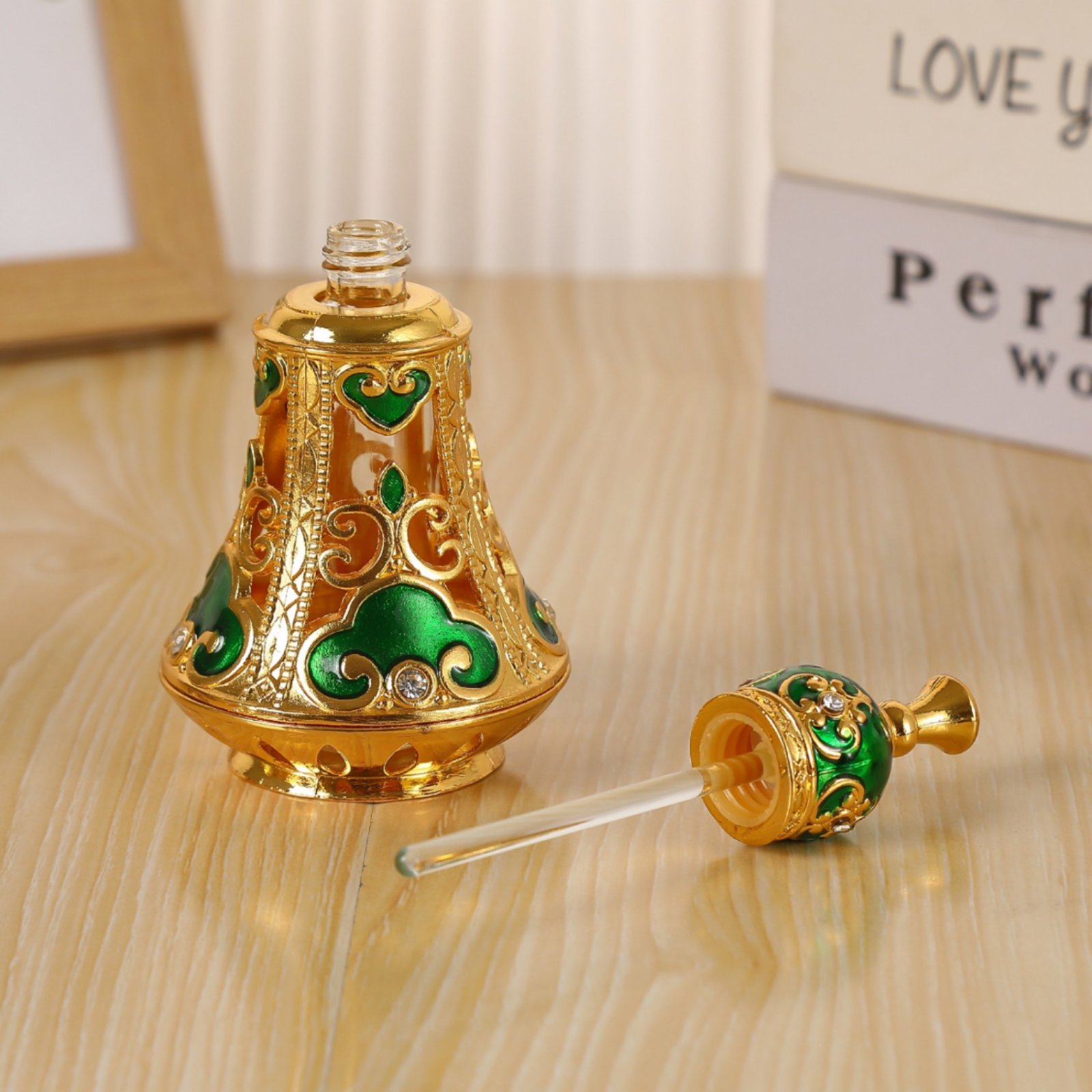 Botol Parfum Hias Berbentuk Lo - Home Decor Glass ulasan dan harga