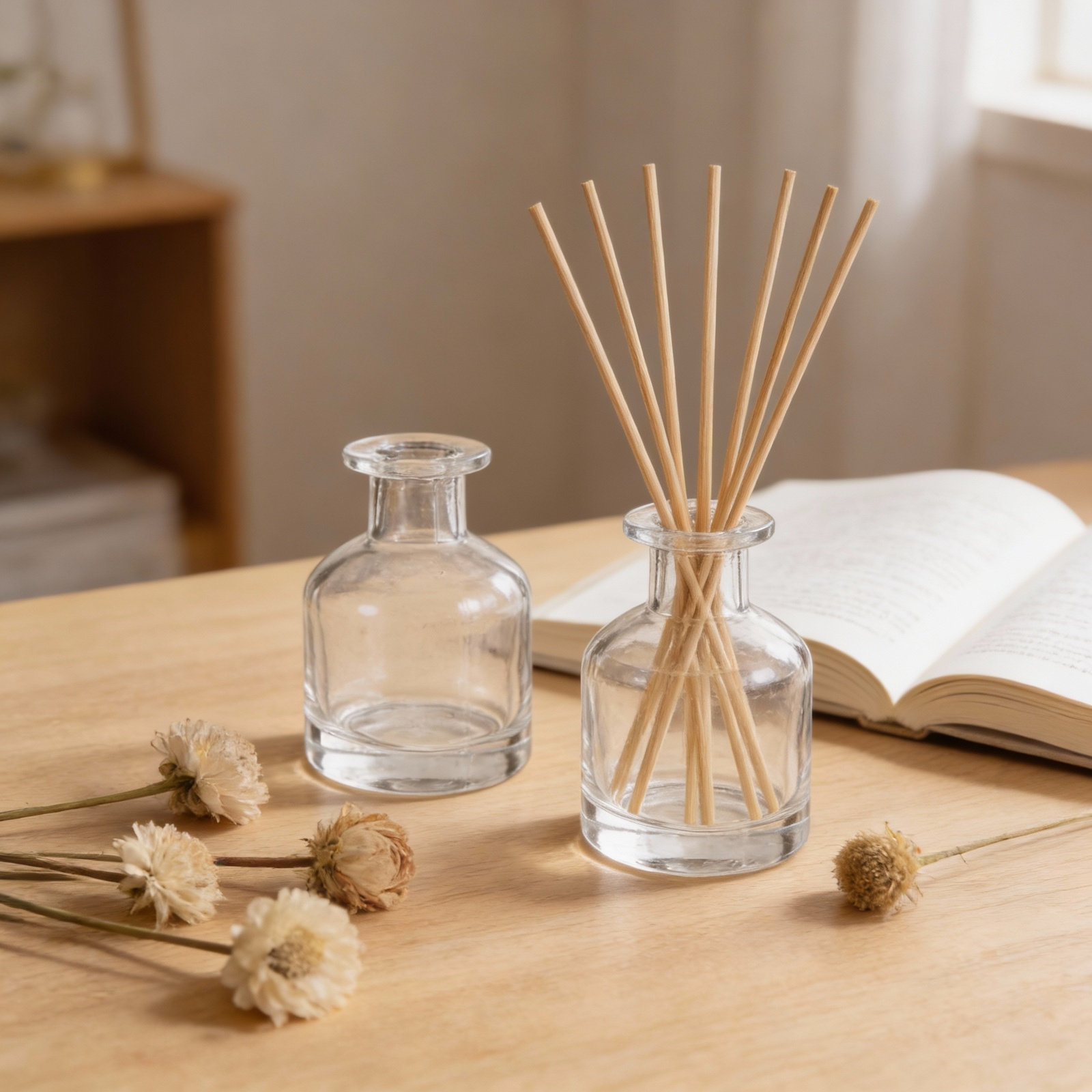 2 Buah Botol Diffuser Kaca Des - Home Decor Glass ulasan dan harga