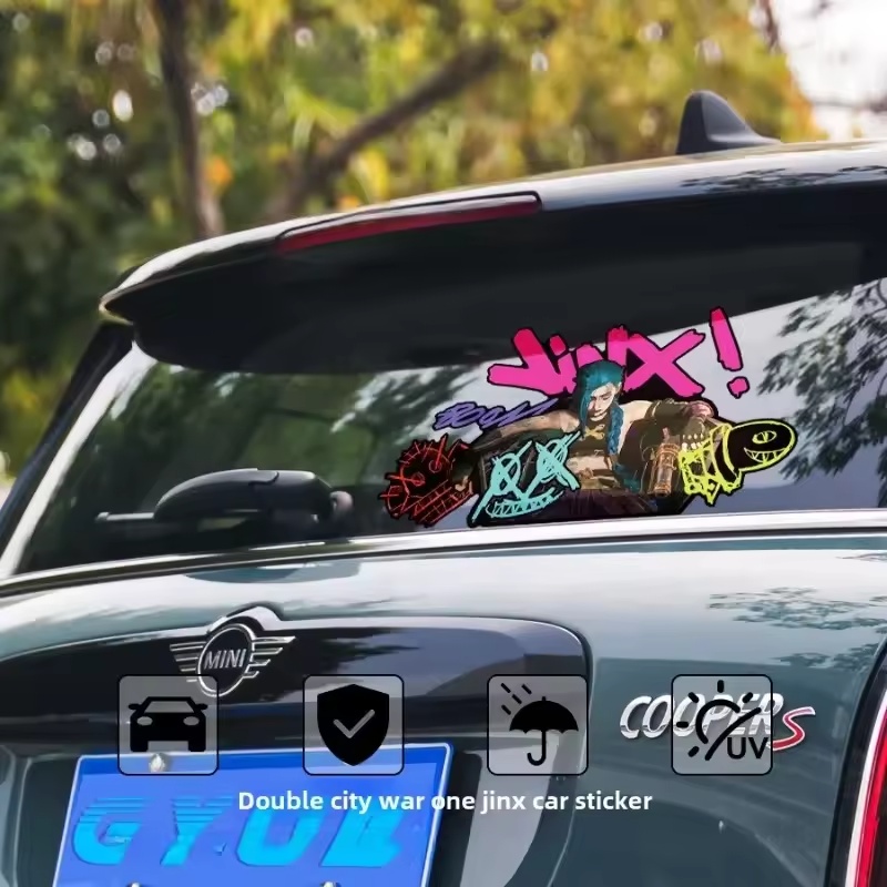 Stiker Mobil Reflektif Grafiti - Home Decor Glass ulasan dan harga