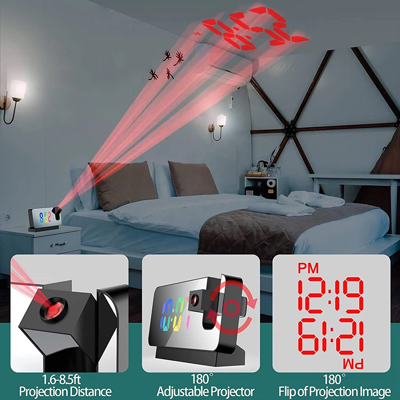 Jam Alarm Proyeksi Jam Meja de - Vintage Alarm Clock ulasan dan harga